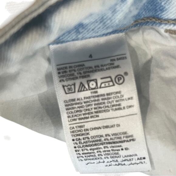 Old Navy Womens Rockstar Super Skinny High Rise Button Fly Light Wash Jeans Sz 4 - Picture 4 of 8